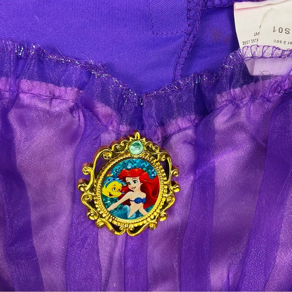 Disney little Mermaid Ariel Kids Costume - Purple and Teal size 4-6X - Picture 5 of 13